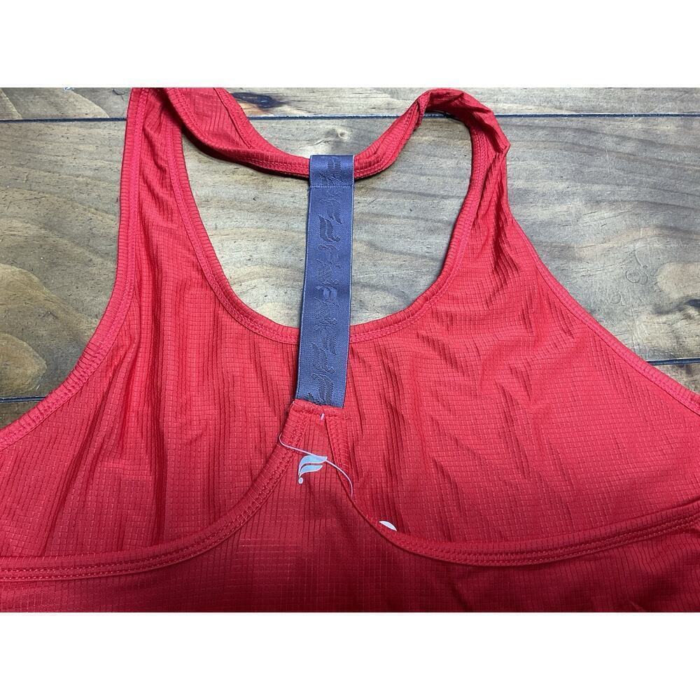 Fabletics Cashel Tank Top Mesh Logo Racerback Red Size Large NWT - Picture 10 of 10